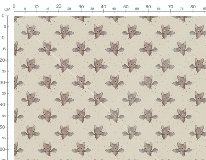 Tissu Imprimé Bébé Chauve Souris, 7 tissus au choix – Image 3