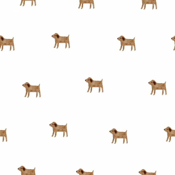 Tissu Imprimé Chien Campagne, 7 tissus au choix