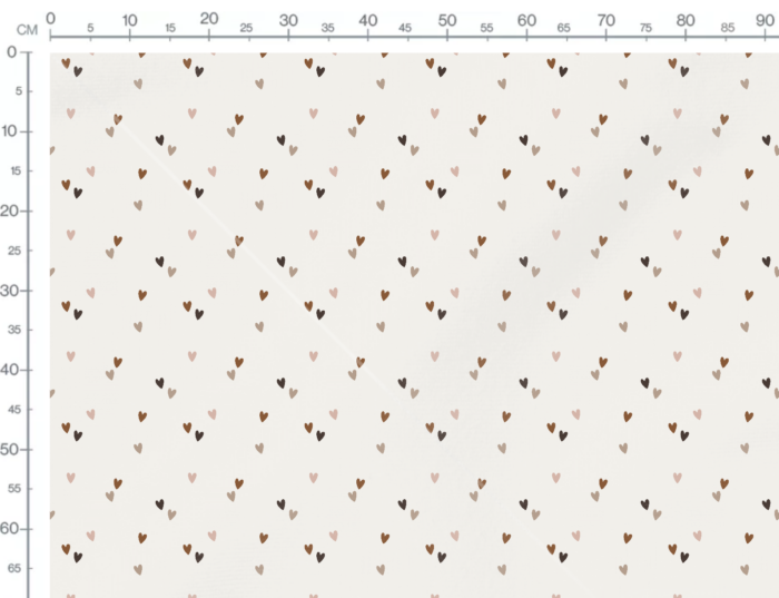 Tissu Imprimé Coeurs Pastel Petites, 7 tissus au choix – Image 3