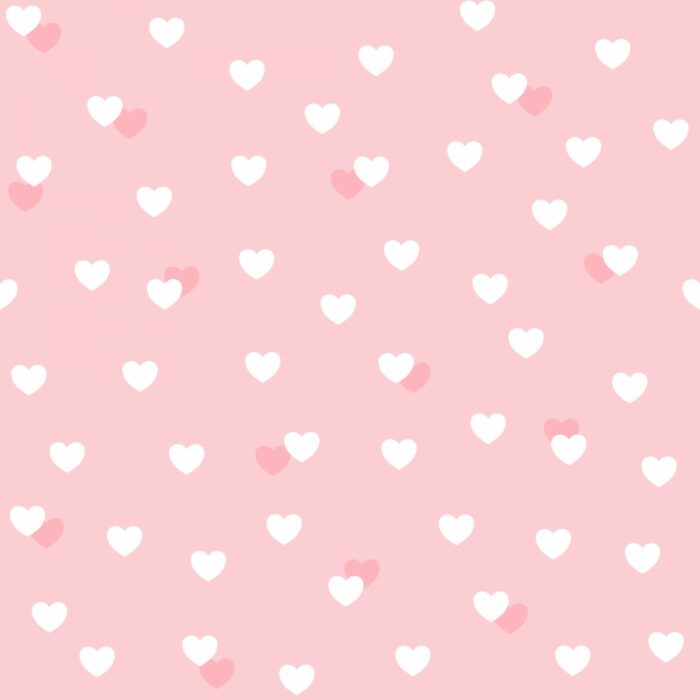 Tissu Imprimé Coeurs Petits Rose, 7 tissus au choix