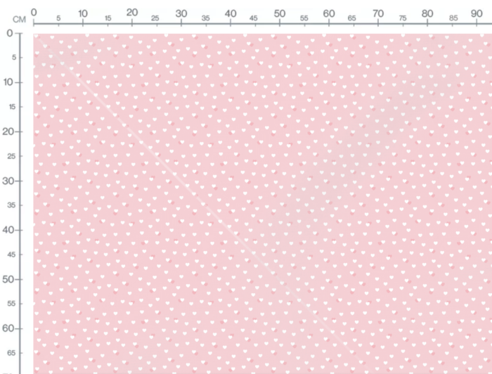 Tissu Imprimé Coeurs Petits Rose, 7 tissus au choix – Image 2