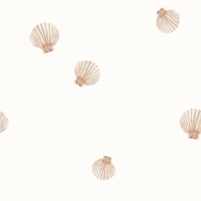Tissu Imprimé Coquillages Douceur, 7 tissus au choix