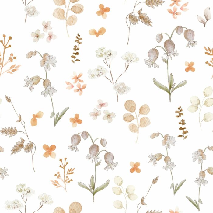 Tissu Imprimé Fleuri Au soleil, 7 tissus au choix