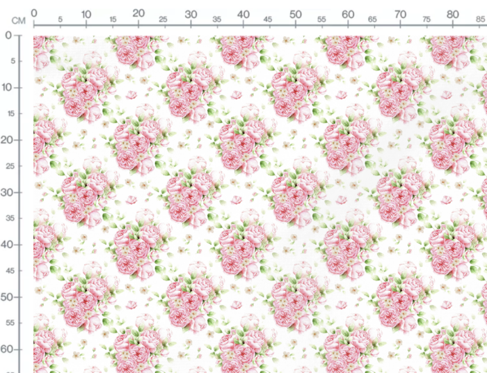 Tissu Imprimé Fleuri Bouquet de Pivoines, 7 tissus au choix – Image 3