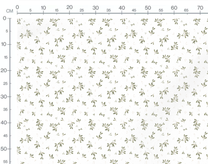 Tissu Imprimé Gui Fleuri Blanc, 7 tissus au choix – Image 3