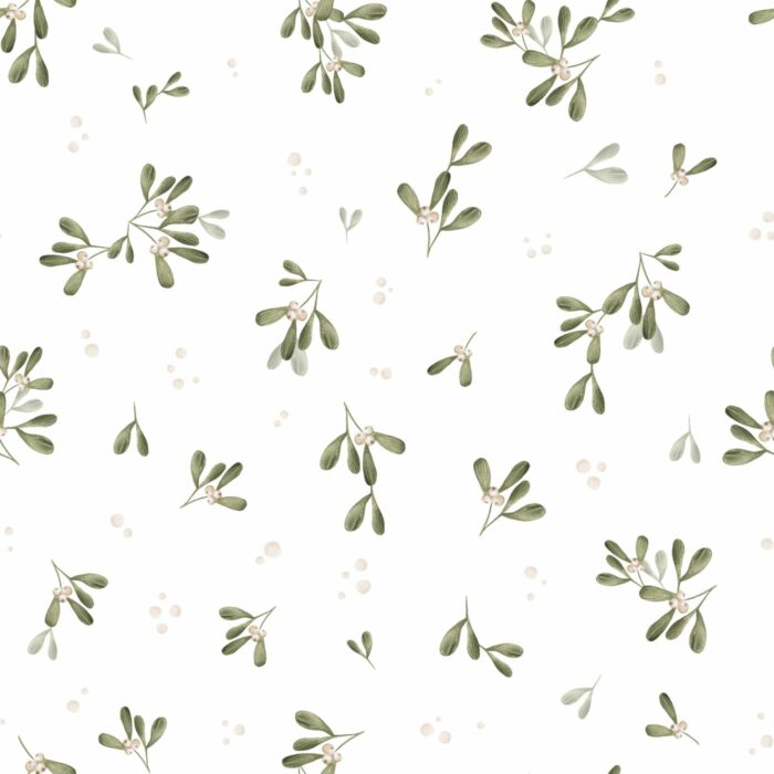 Tissu Imprimé Gui Fleuri Blanc, 7 tissus au choix