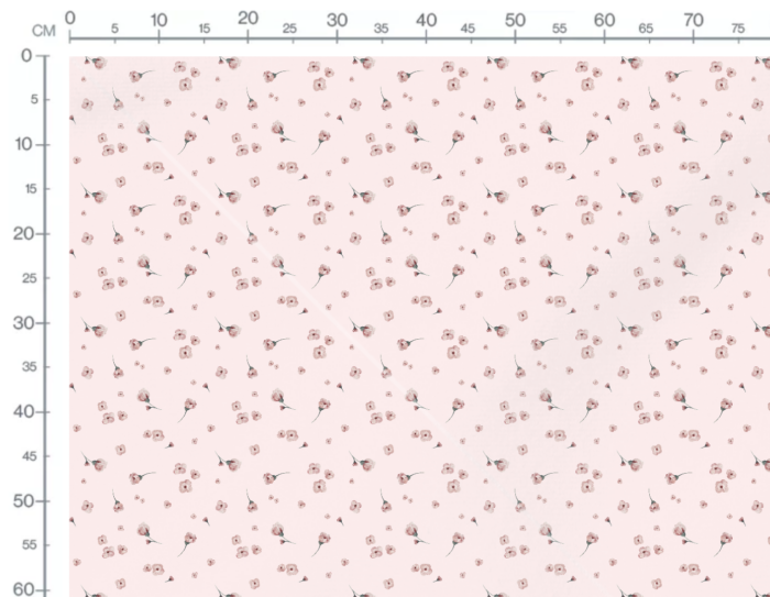 Tissu Imprimé Fleuri Petites Fleurs Fond Rose, 7 tissus au choix – Image 3
