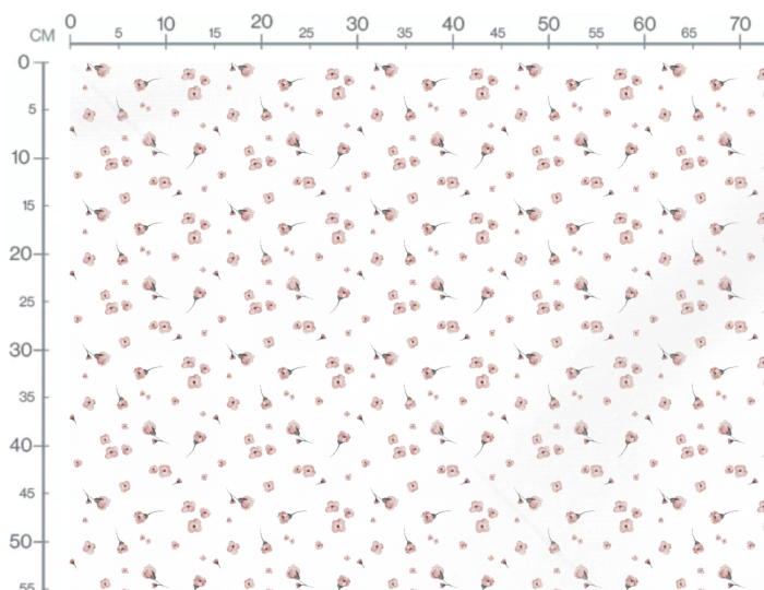 Tissu Imprimé Fleuri Petites Fleurs Rose, 7 tissus au choix – Image 2