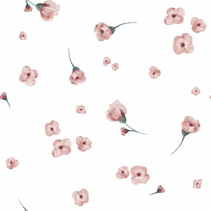 Tissu Imprimé Fleuri Petites Fleurs Rose, 7 tissus au choix