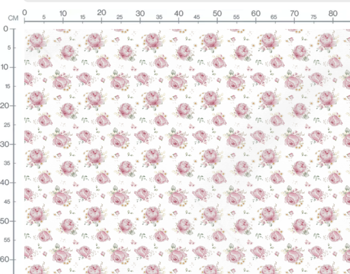 Tissu Imprimé Fleuri Roses Camomille, 7 tissus au choix – Image 3