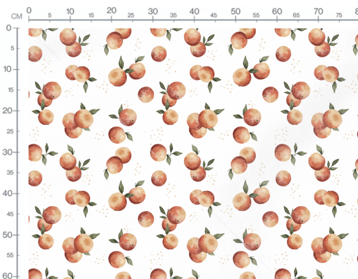 Tissu Imprimé Fruits Pêches, 10 tissus au choix – Image 3