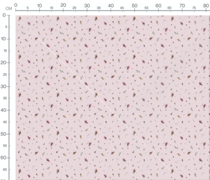 Tissu Imprimé Jardin Sauvage Petit Blush, 7 tissus au choix – Image 3