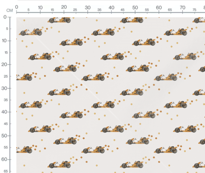 Tissu Imprimé Kart Aquarelle, 7 tissus au choix – Image 3