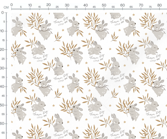 Tissu Imprimé Lapin Étoiles Dream Big, 7 tissus au choix – Image 2