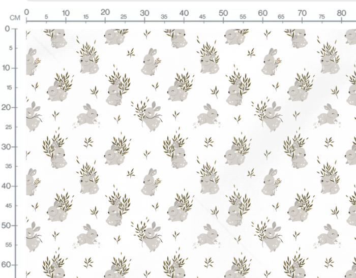 Tissu Imprimé Lapin Étoiles, 7 tissus au choix – Image 3