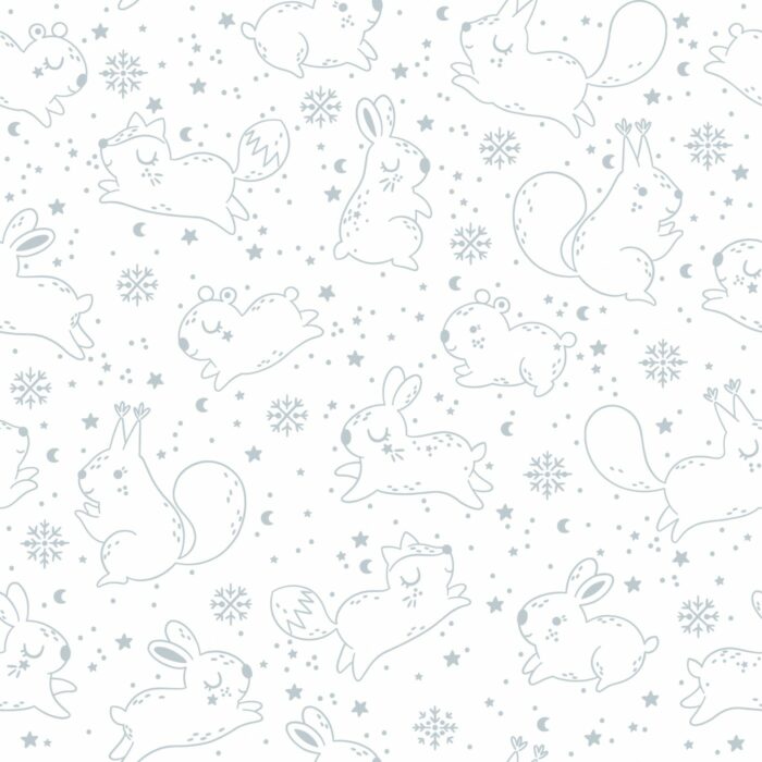 Tissu Imprimé Lapins Mignons Dessin, 7 tissus au choix