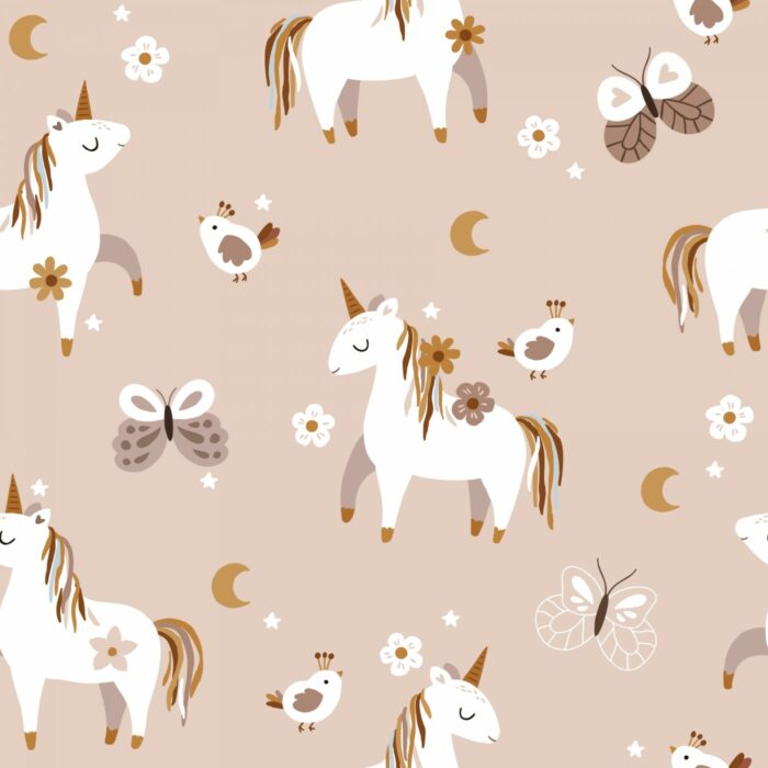 Tissu Imprimé Licorne Oiseau, 10 tissus au choix