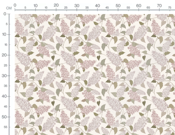 Tissu Imprimé Lilas Fleurs Pastel, 7 tissus au choix – Image 3