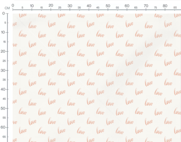 Tissu Imprimé Love Pastel, 7 tissus au choix – Image 3