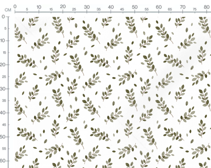 Tissu Imprimé Nature Campagne Feuille, 10 tissus au choix – Image 3