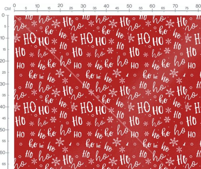 Tissu Imprimé Noel Hohoho, 7 tissus au choix – Image 3