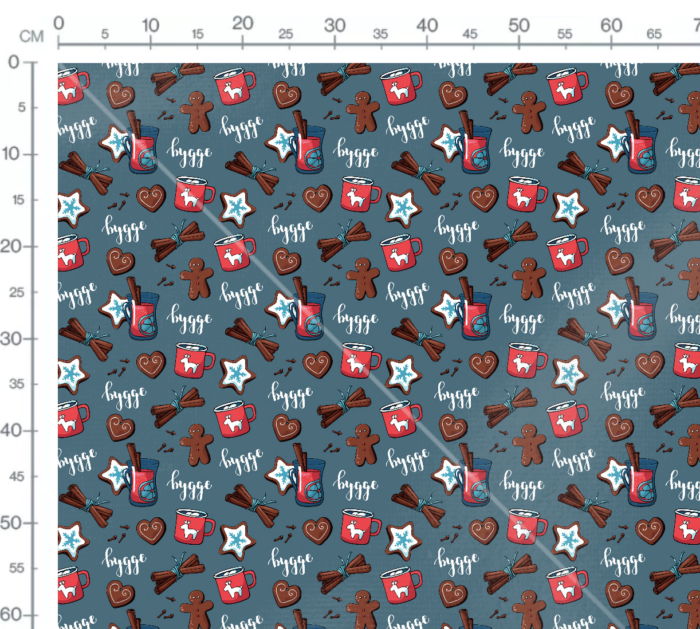 Tissu Imprimé Noel Hygge, 7 tissus au choix – Image 3