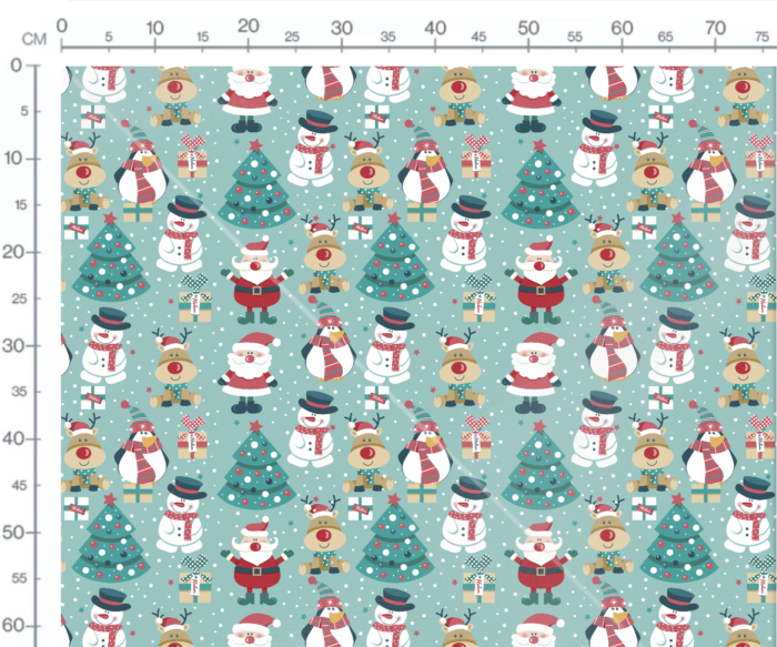 Tissu Imprimé Noel Joyeuse Tribu, 7 tissus au choix – Image 3