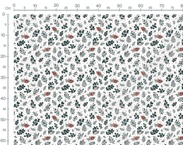 Tissu Imprimé Noel Nature, 7 tissus au choix – Image 3