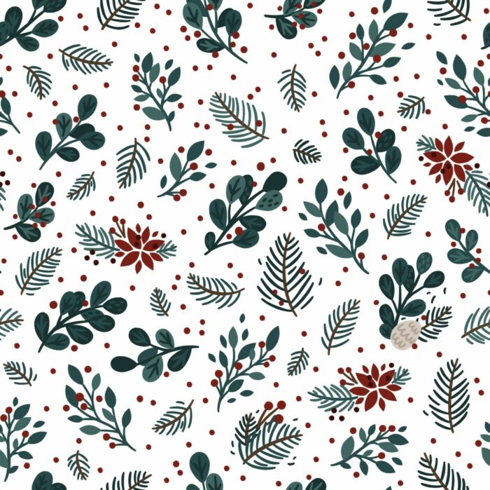 Tissu Imprimé Noel Nature, 7 tissus au choix