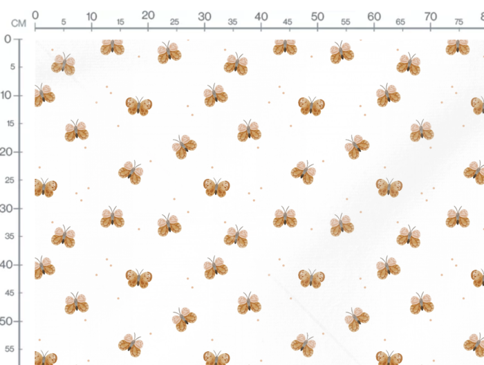 Tissu Imprimé Papillons Campagne, 10 tissus au choix – Image 3