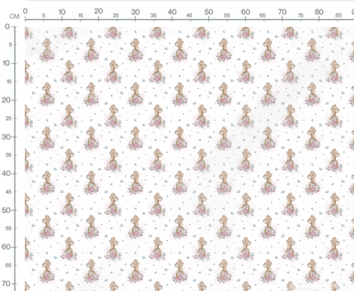 Tissu Imprimé Petite Souris Amour, 7 tissus au choix – Image 2