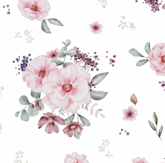 Tissu Imprimé Petites Fleurs Bonheur Grand, 7 tissus au choix