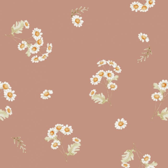 Tissu Imprimé Petits Bouquets Camomille, 7 tissus au choix