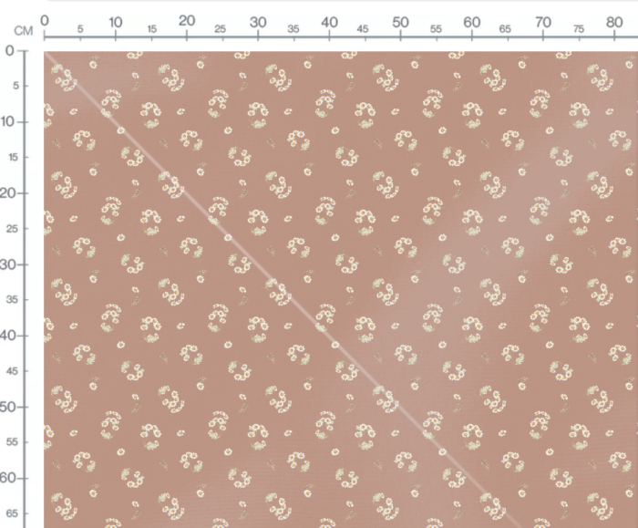 Tissu Imprimé Petits Bouquets Camomille, 7 tissus au choix – Image 3