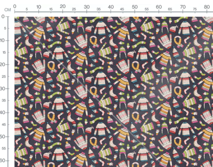 Tissu Imprimé Pulls de Noel, 7 tissus au choix – Image 2