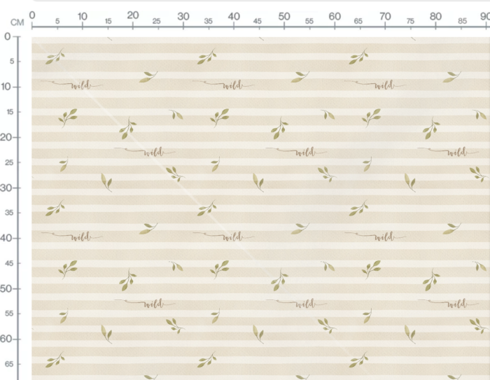 Tissu Imprimé Rayures Beige Wild, 7 tissus au choix – Image 2