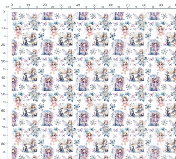 Tissu Exclusif Fées Magiques Hiver, 7 tissus au choix – Image 2
