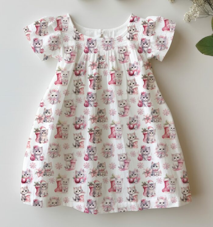 Tissu Exclusif Noel Chatons Mignons, 7 tissus au choix – Image 4