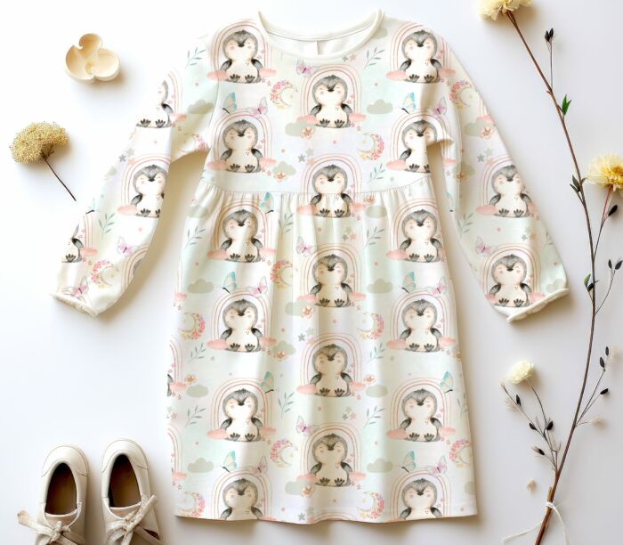 Tissu imprimé Designer Pingouin Magique, 7 tissus au choix – Image 4