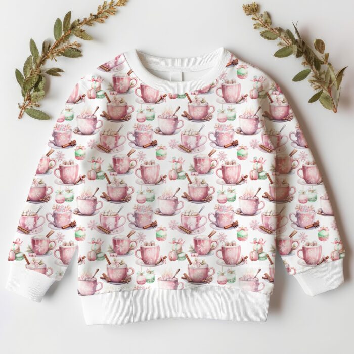 Tissu Exclusif Noel Rose Gourmandises, 7 tissus au choix – Image 2