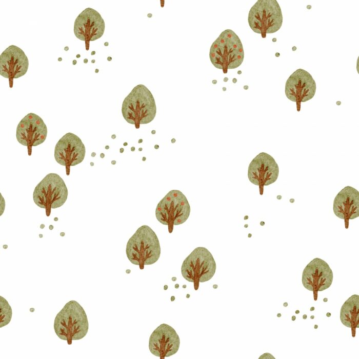 Tissu Imprimé Arbres Douceur, 10 tissus au choix