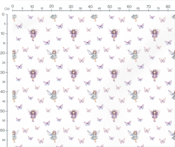 Tissu Imprimé Exclusif Fées Magiques Papillons, 11 tissus au choix – Image 3