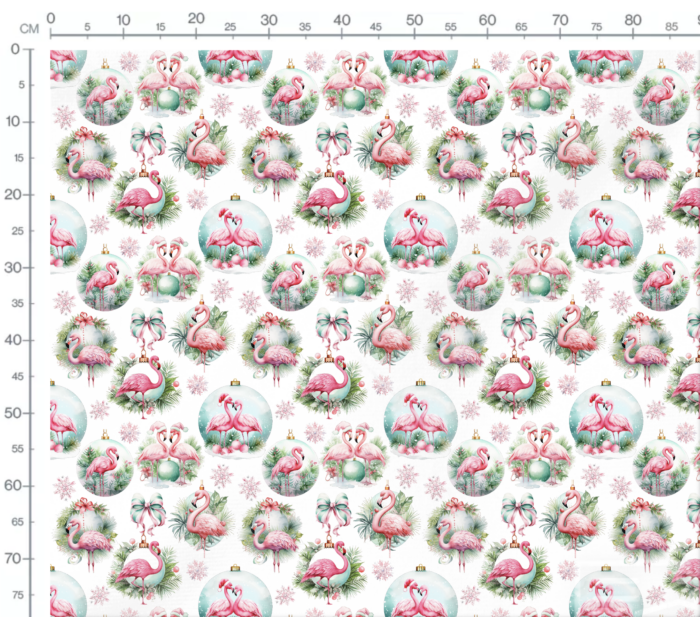 Tissu Exclusif Noel Flamant Rose, 7 tissus au choix – Image 4