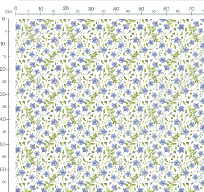 Tissu Imprimé Fleuri Christelle, 7 tissus au choix – Image 3