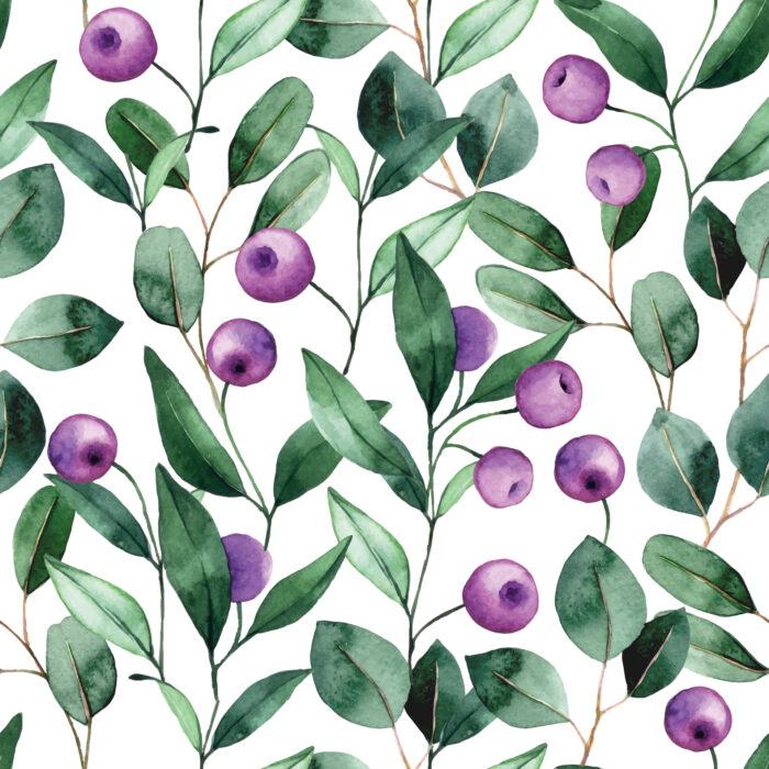 Tissu Imprimé Fleuri Hortensia Fruits, 7 tissus au choix