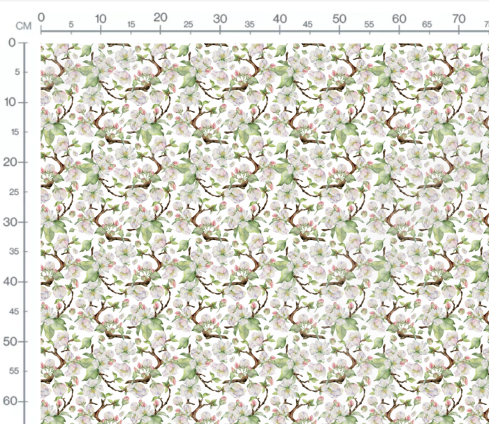 Tissu Imprimé Fleuri Karine, 7 tissus au choix – Image 3