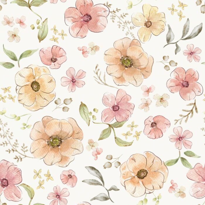 Tissu Imprimé Fleuri Marion, 7 tissus au choix