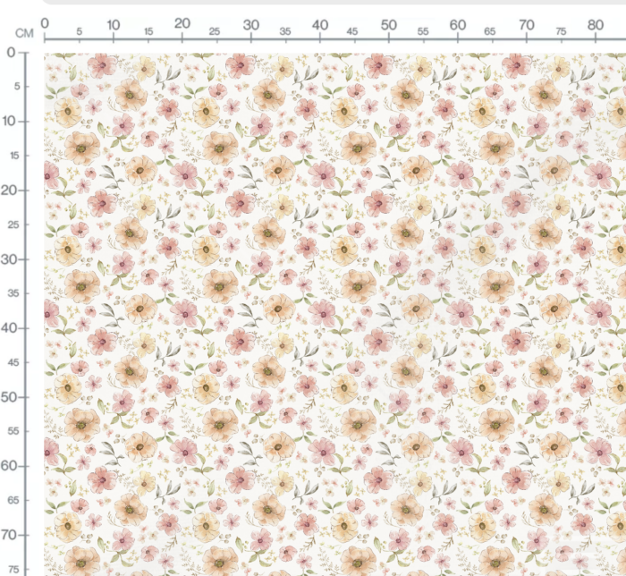 Tissu Imprimé Fleuri Marion, 7 tissus au choix – Image 3