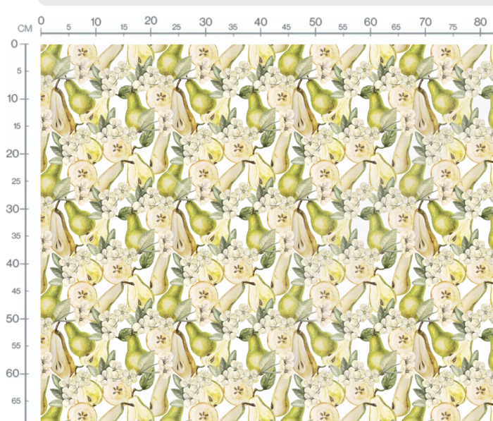 Tissu Imprimé Fleuri Poires, 7 tissus au choix – Image 3