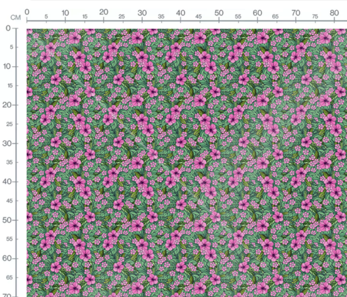 Tissu Imprimé Fleuri Tropical Elodie, 7 tissus au choix – Image 3